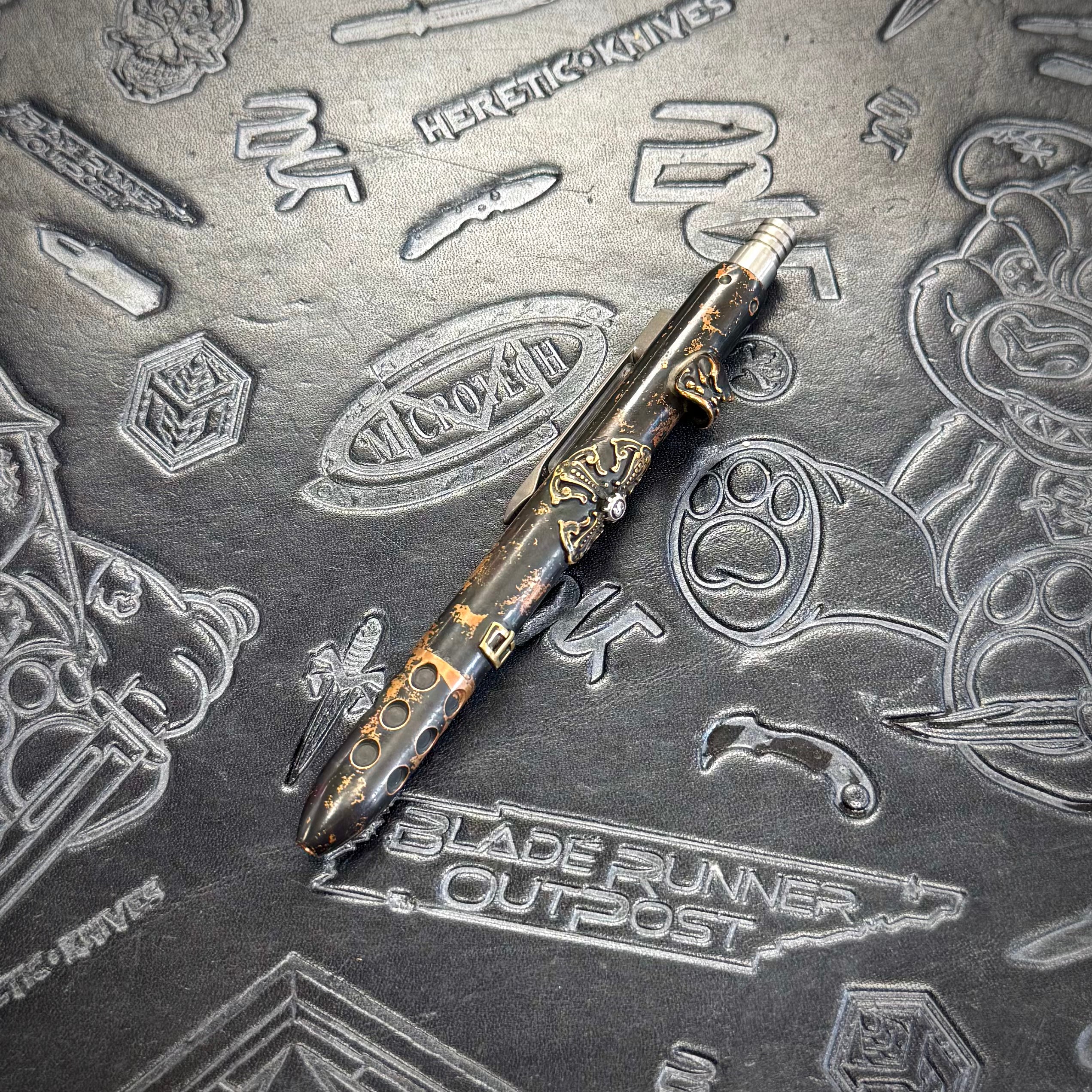 Blackside Customs x Starlingear - Click Tank pen - Copper Barrel - 1 of a kind