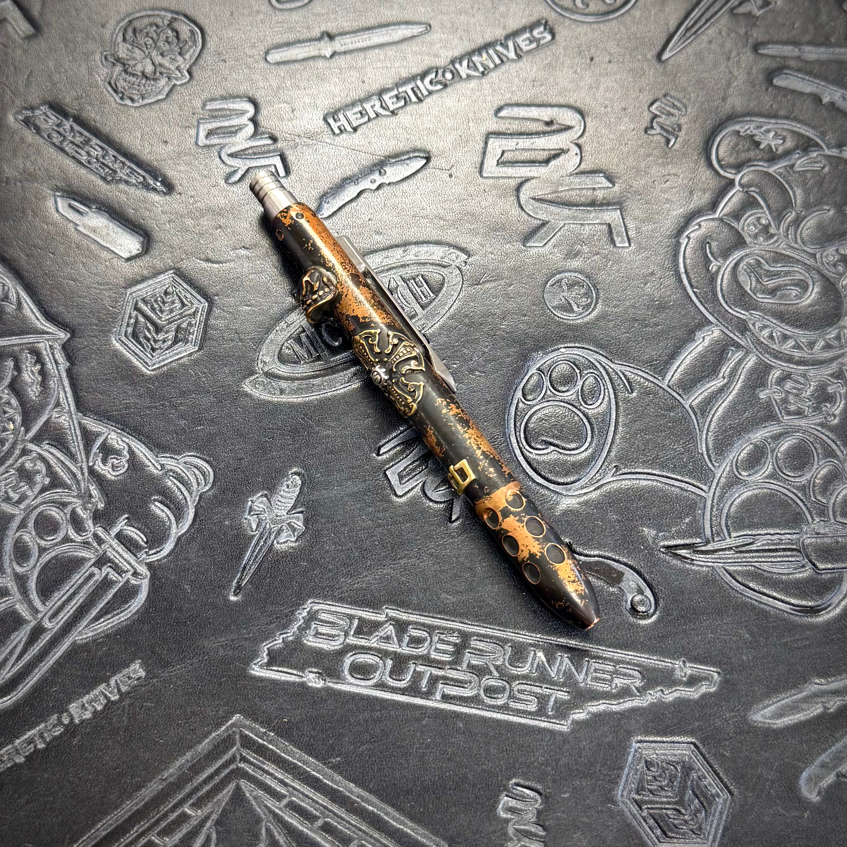 Blackside Customs x Starlingear - Click Tank pen - Copper Barrel - 1 of a kind