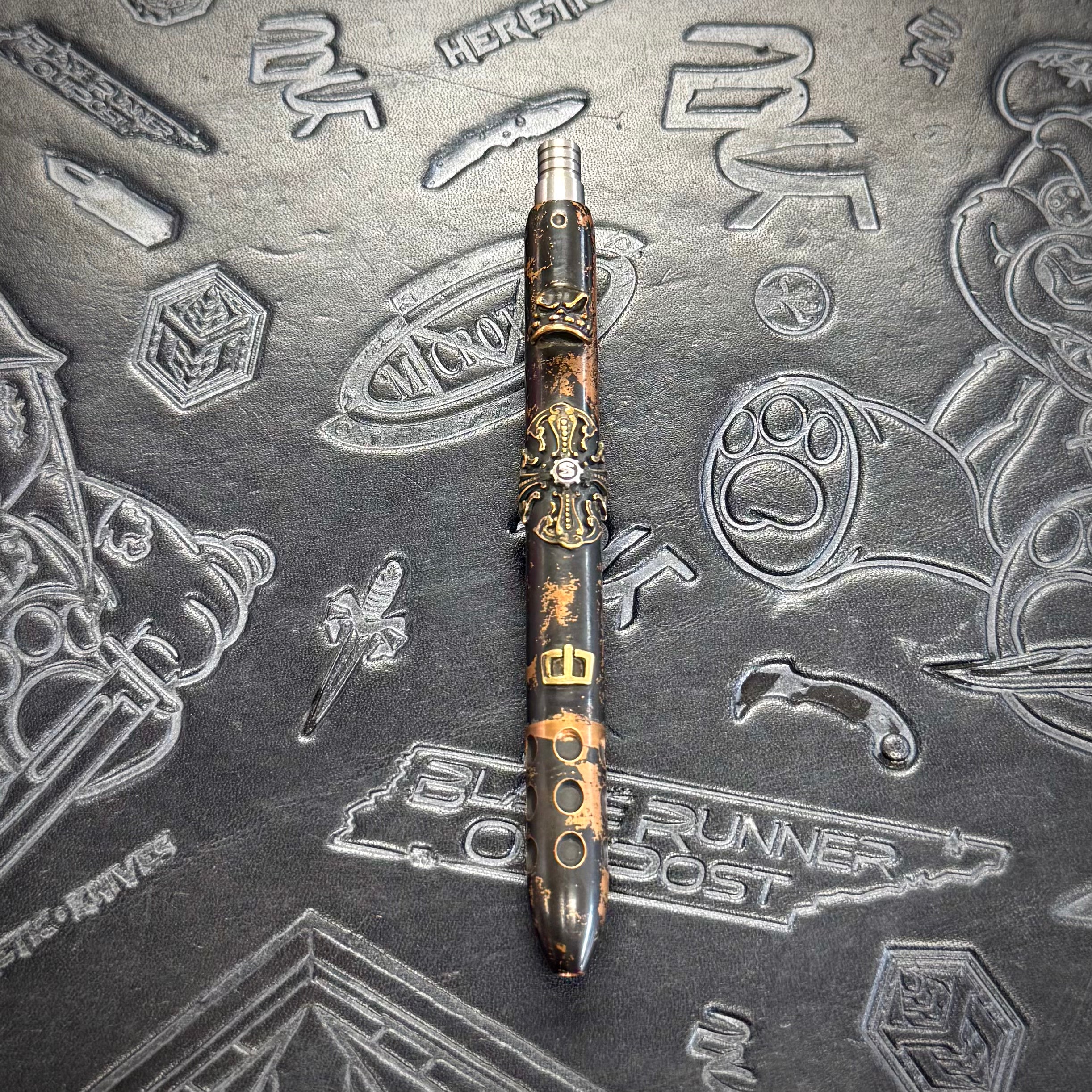 Blackside Customs x Starlingear - Click Tank pen - Copper Barrel - 1 of a kind
