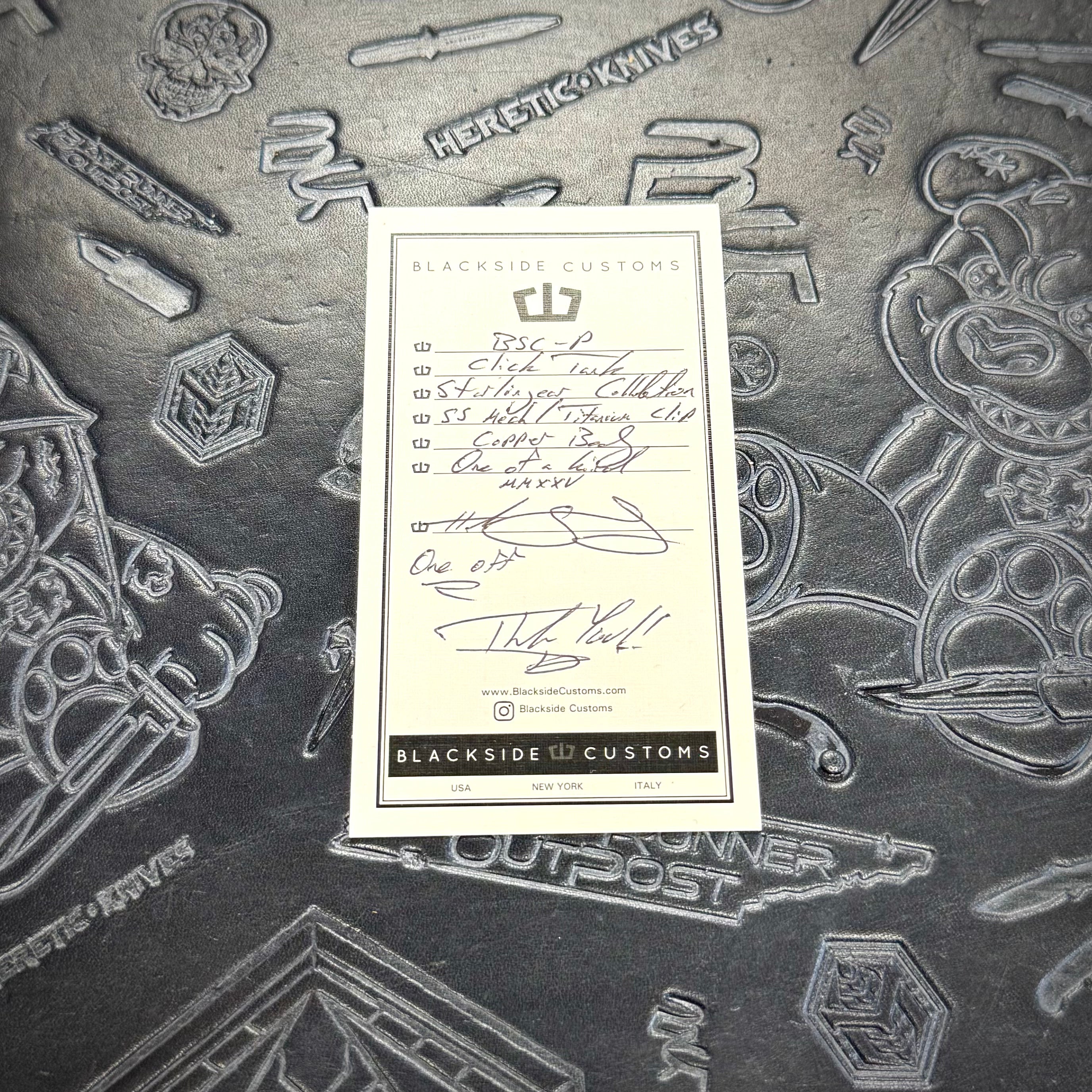 Blackside Customs x Starlingear - Click Tank pen - Copper Barrel - 1 of a kind