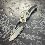 Heretic Pariah Manual - Stealth Gray Cel-Shading - Tritium button inlay H046-CS-GRY