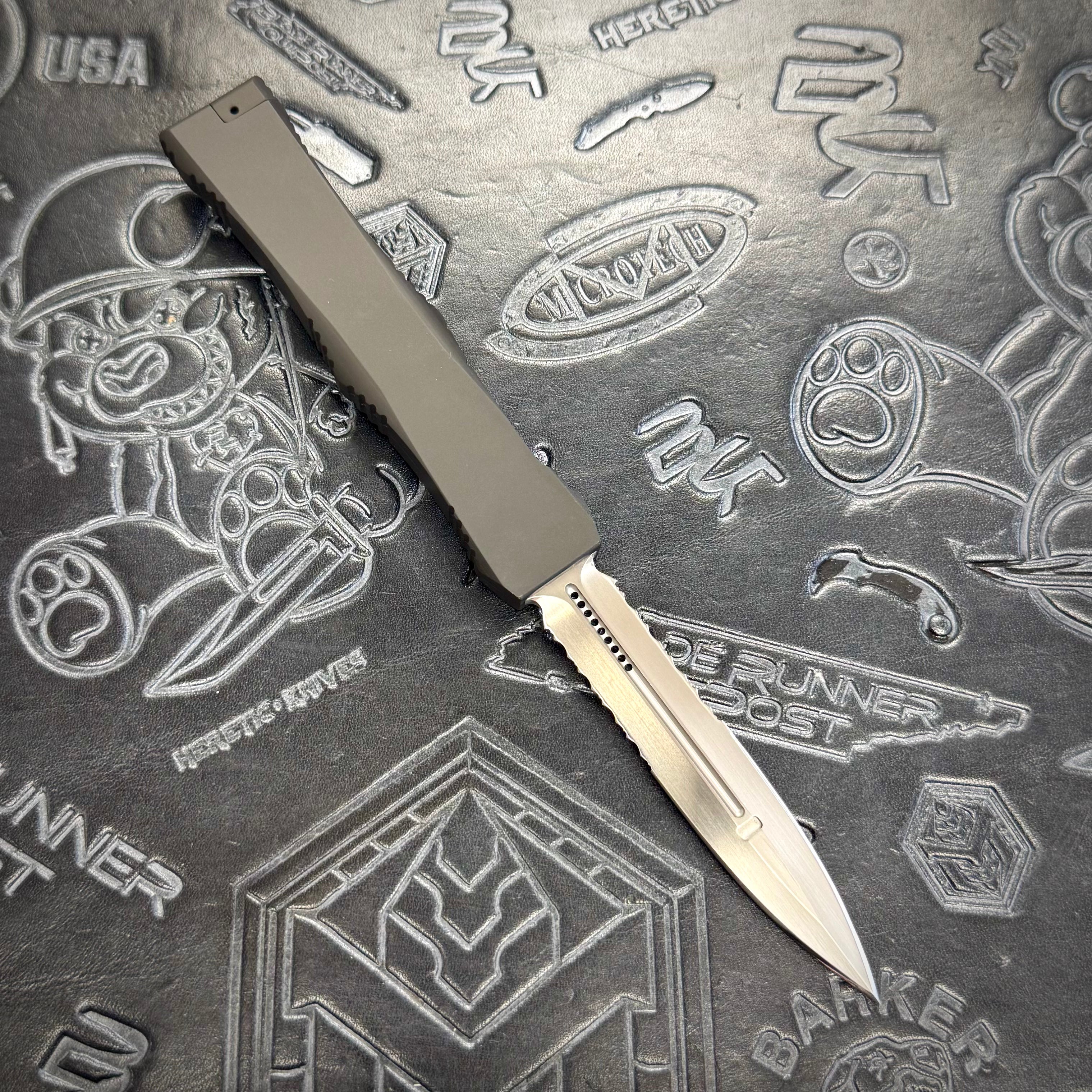 Microtech Vintage Nemesis III - Hand Satin partial serrate / Brend Grind - 01/99 build