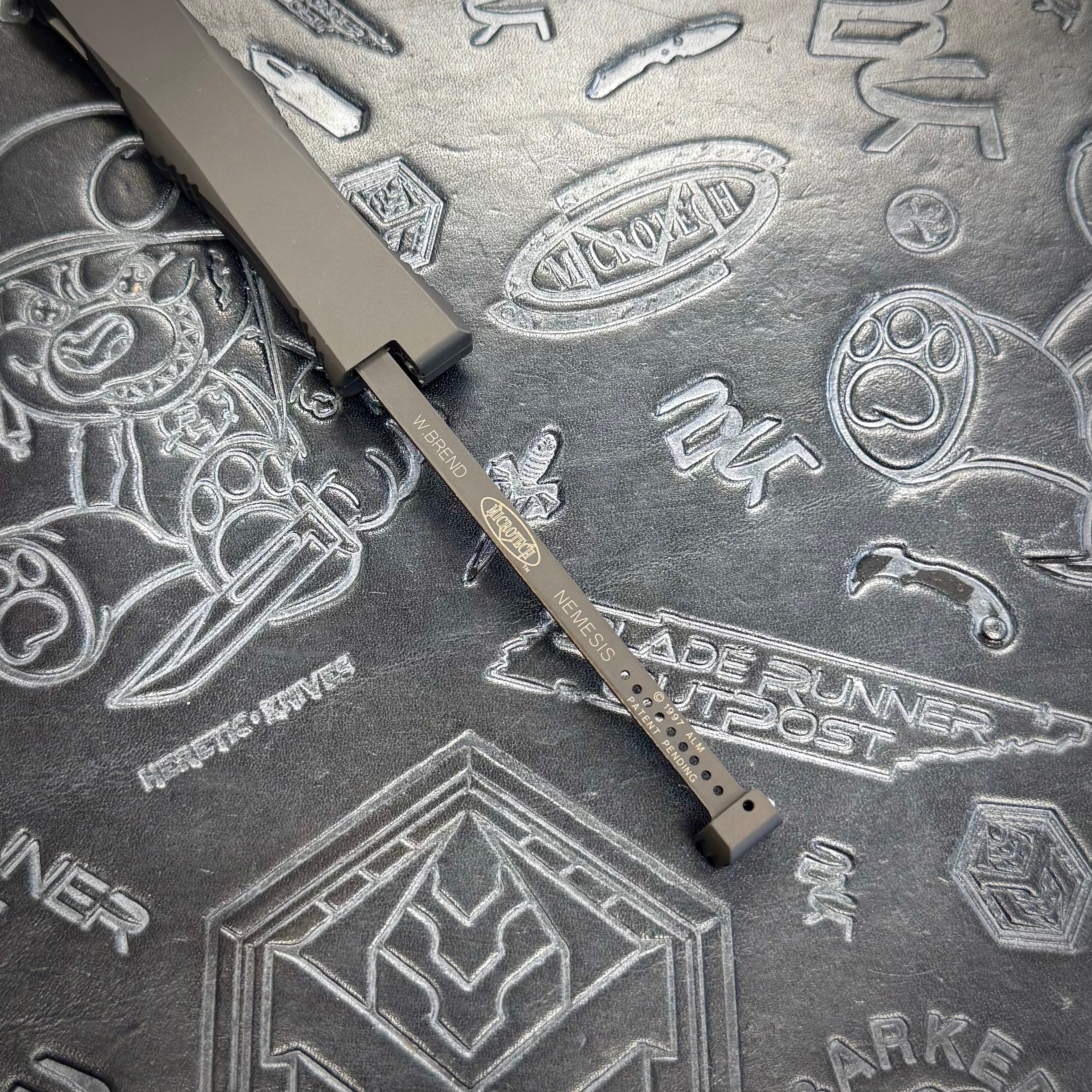 Microtech Vintage Nemesis III - Hand Satin partial serrate / Brend Grind - 01/99 build