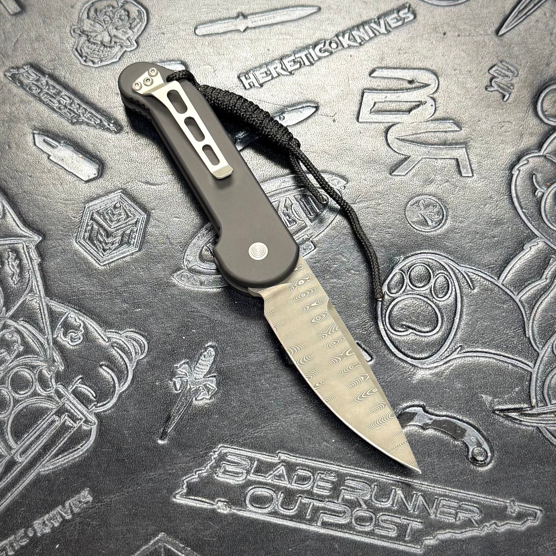 Microtech Vintage UDT - Devin Thomas Ladder Pattern Damascus S/N: 111 - 05/2000 build