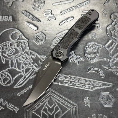 Heretic Wraith V4 Auto - Black - Black Tactical Bowie H002-4A-T