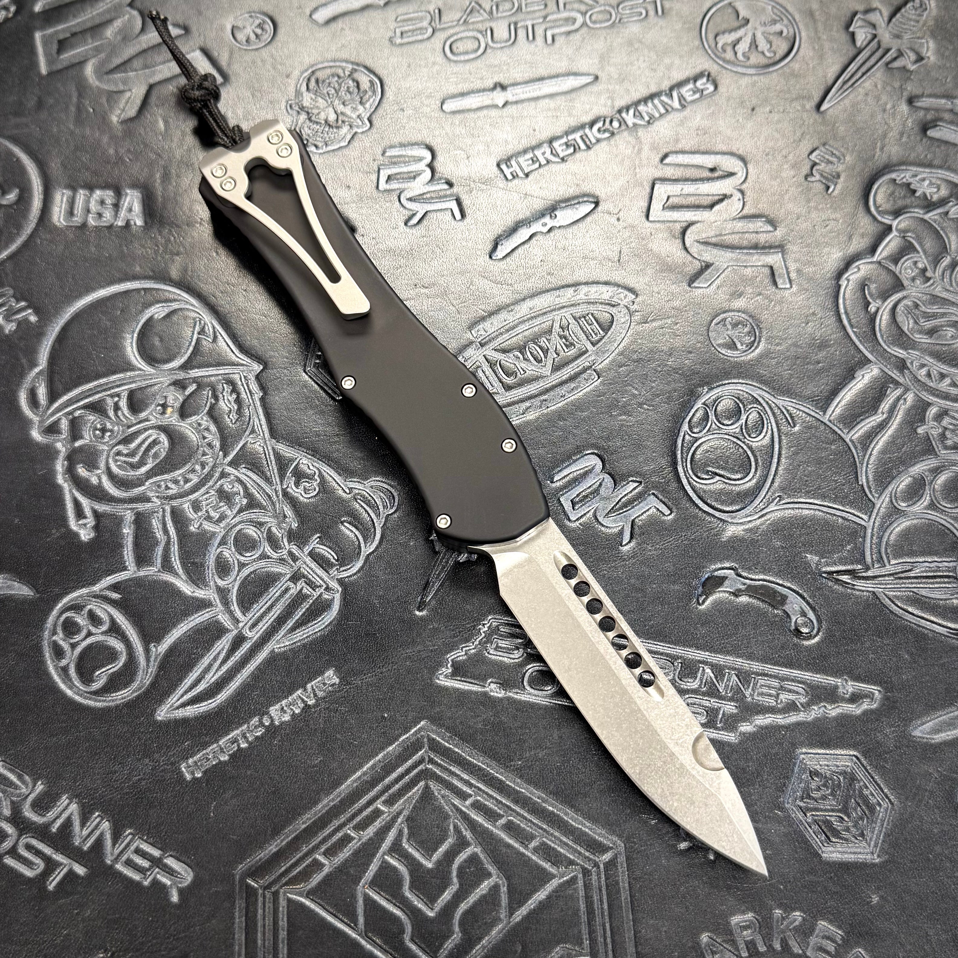 Heretic Hydra V4 Proof Run - Black w/ grey accents - Stonewash