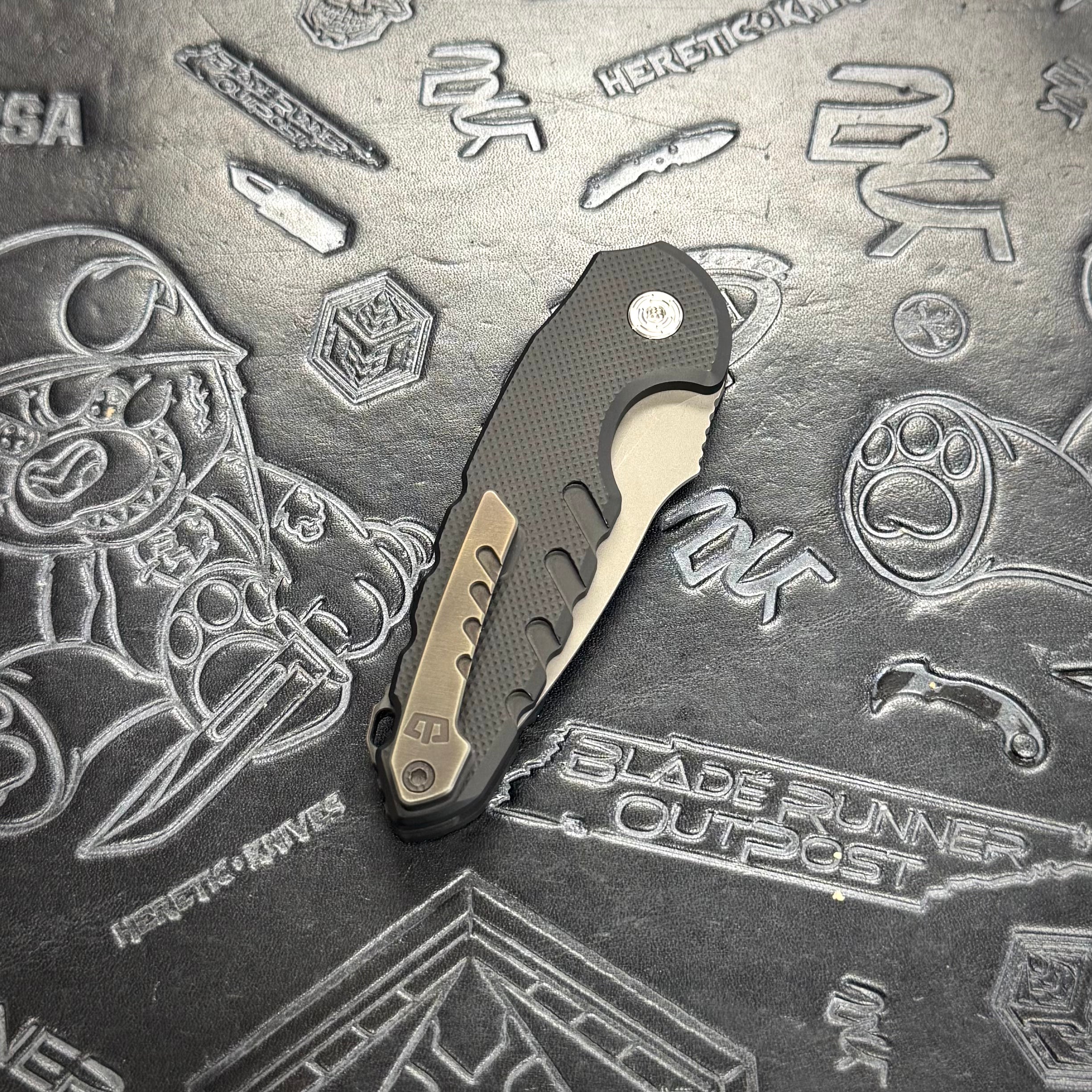 Blackside Customs - Bad Idea auto Prototype - 6061 Aluminum w/ Type 3 Hardcoat - Titanium Hardware - Grey Matter PSB27