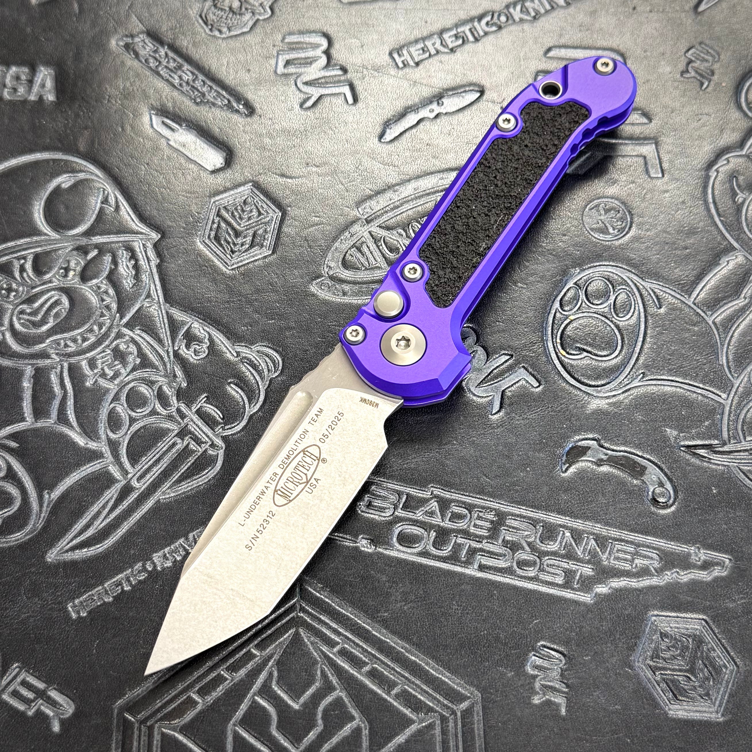 Microtech LUDT Gen III - Purple - Stonewash Tanto 1136-10 PU