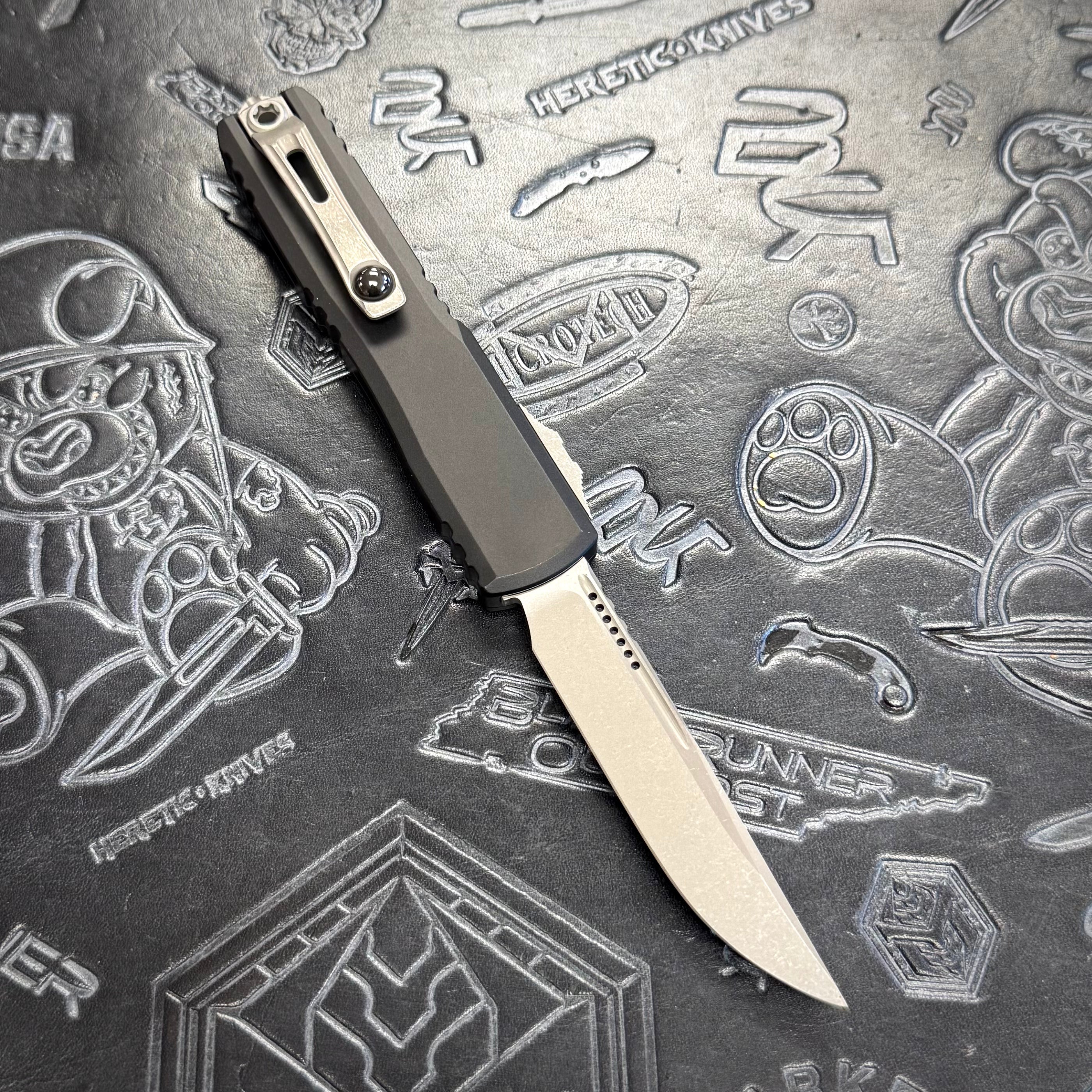 Microtech Ultratech ZBP - Black - Apocalyptic Single Edge 1121-10 AP