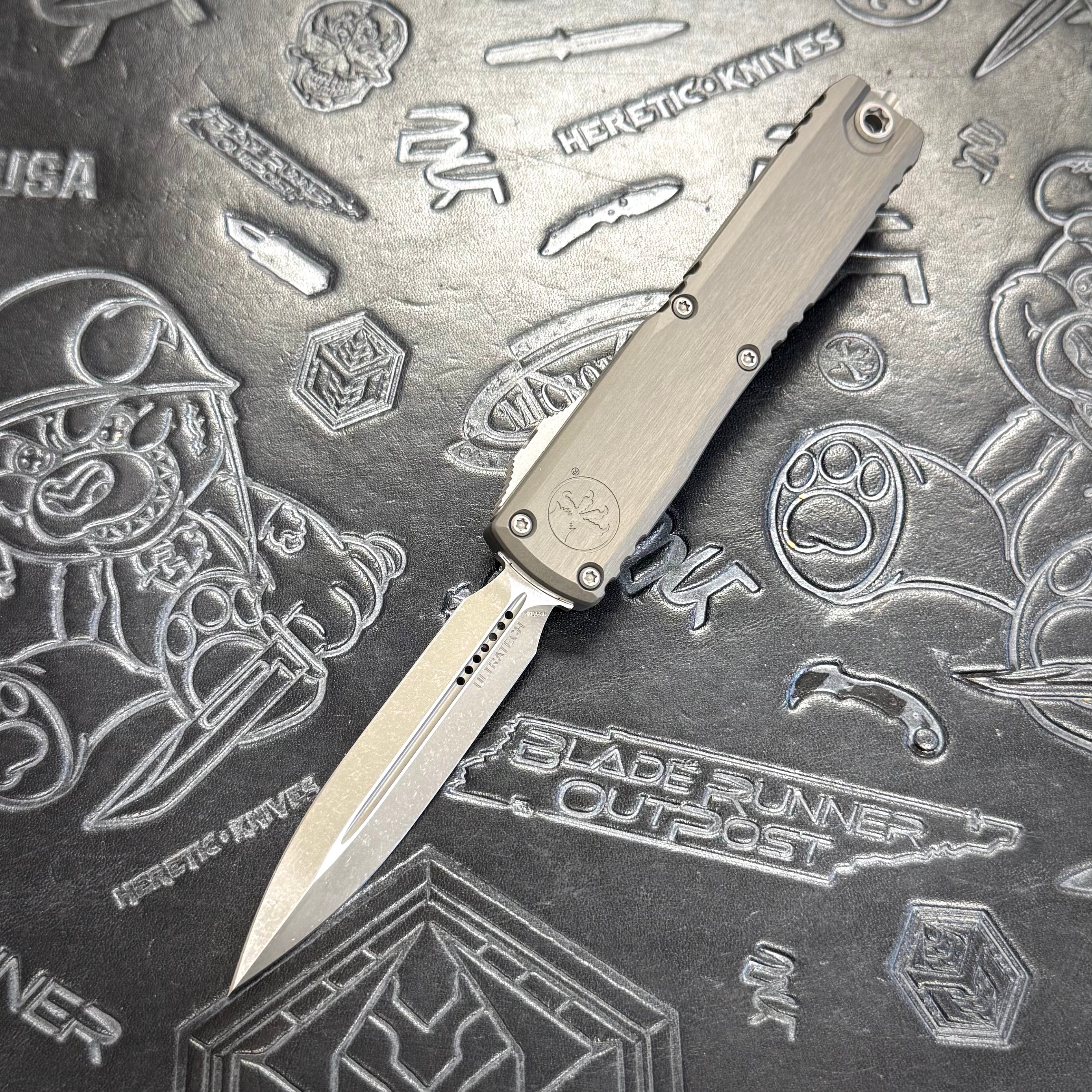 Microtech Ultratech ZBP - Natural Clear - Apocalyptic Double Edge 1122-10 APNC