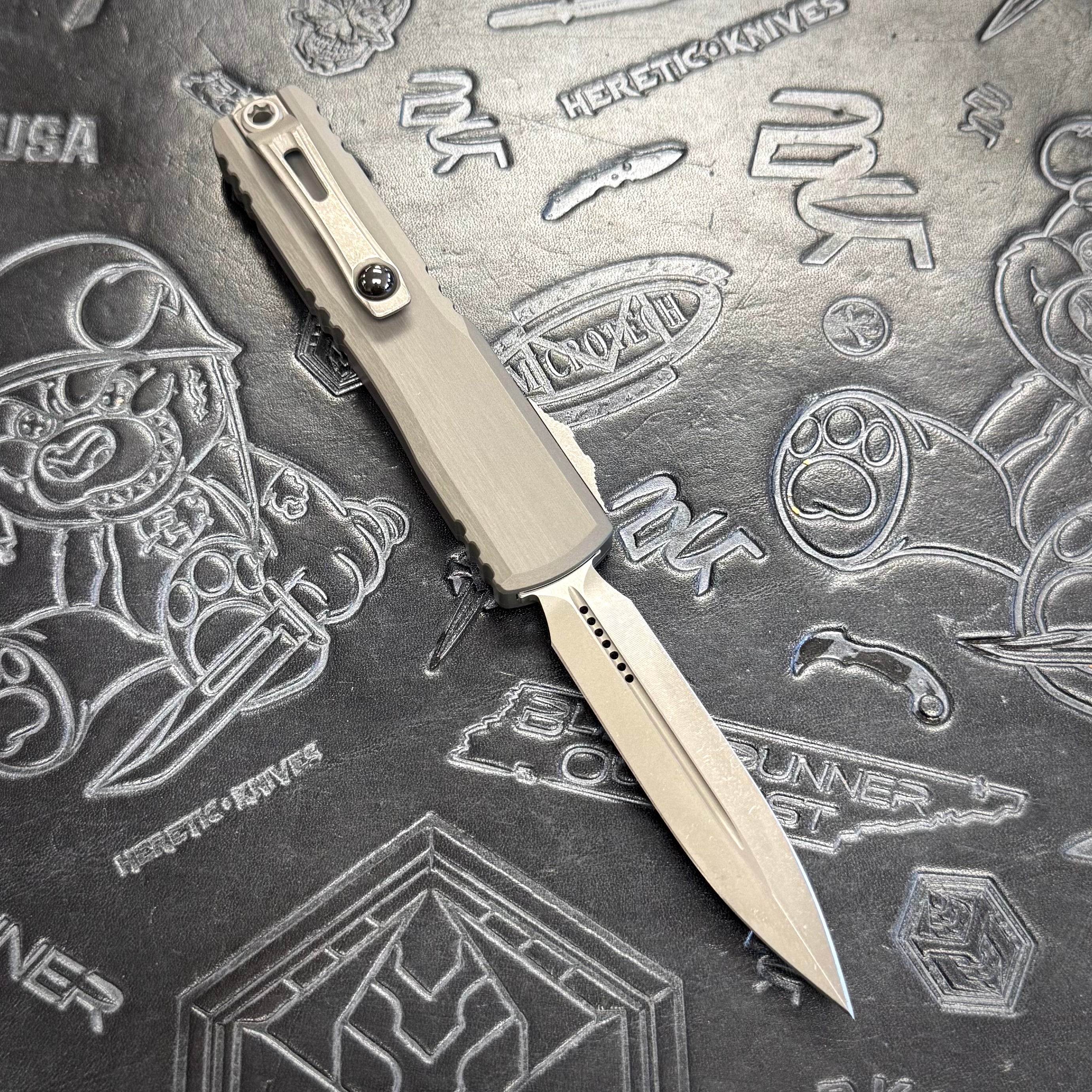 Microtech Ultratech ZBP - Natural Clear - Apocalyptic Double Edge 1122-10 APNC
