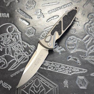 Microtech Socom Elite Auto - Natural Clear - Apocalyptic S/E 160A-10 APNC