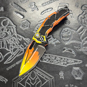 Heretic Knives Medusa V3 Auto - Tanto Orange Cel Shade - H011-CS-OG