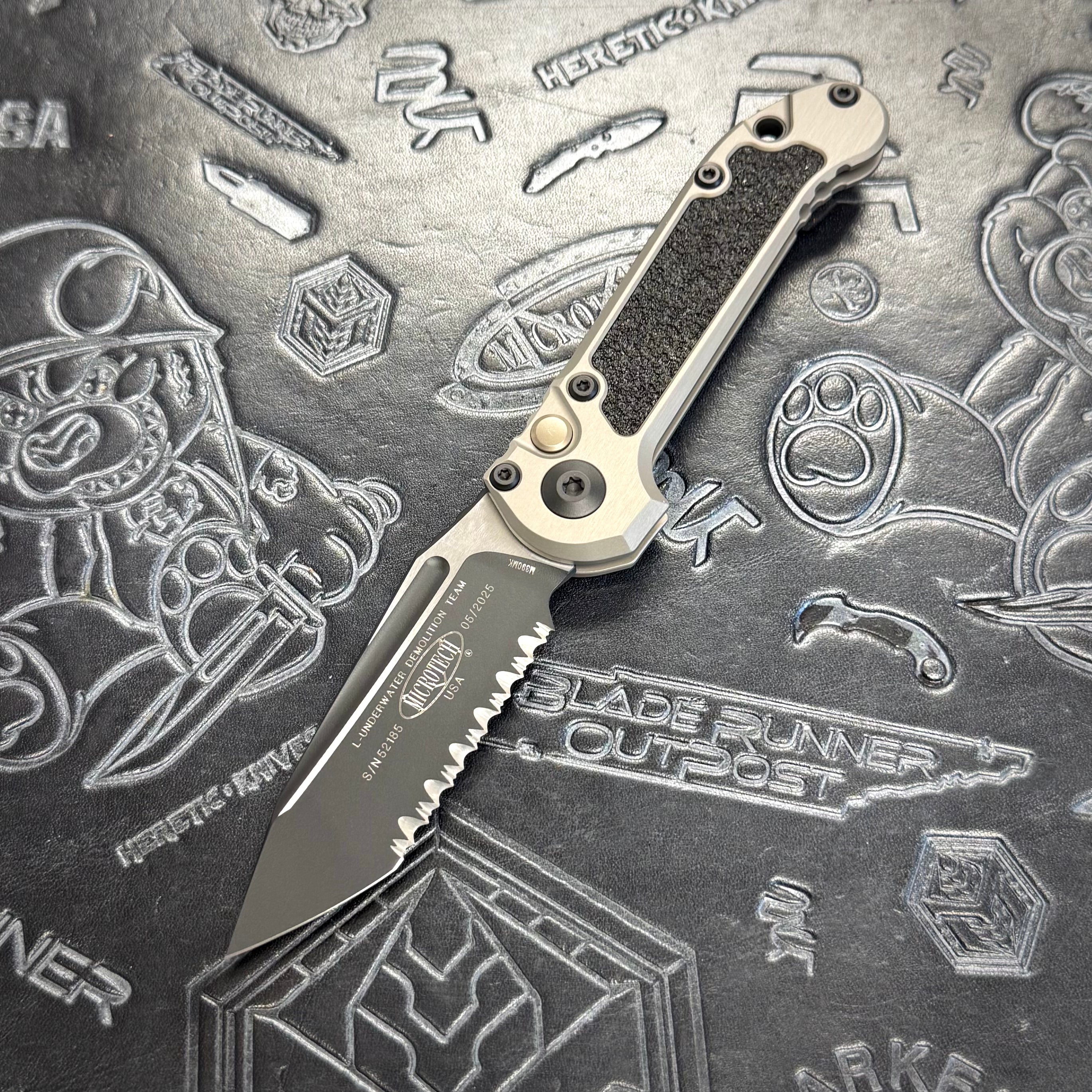 Microtech LUDT Gen III - Natural Clear - Tactical Tanto Full Serrated 1136-3 NC