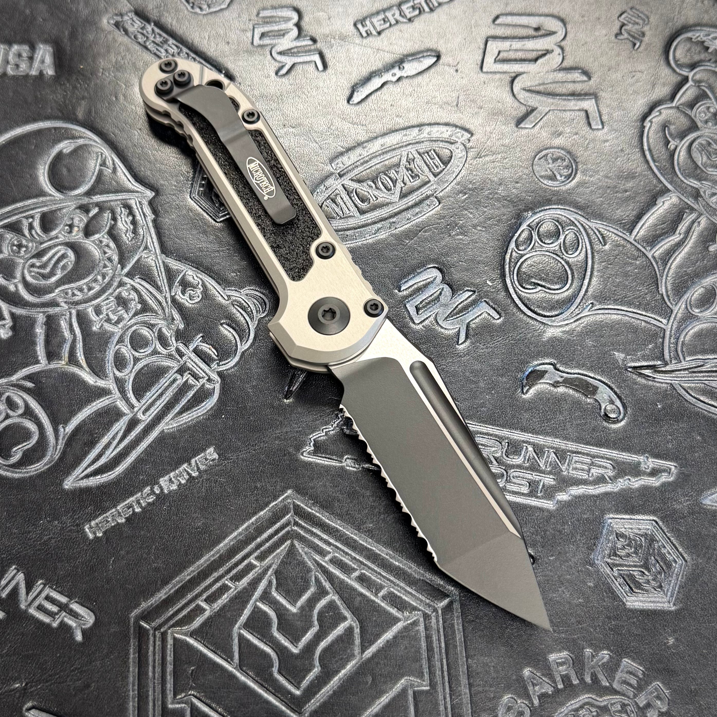 Microtech LUDT Gen III - Natural Clear - Tactical Tanto Full Serrated 1136-3 NC