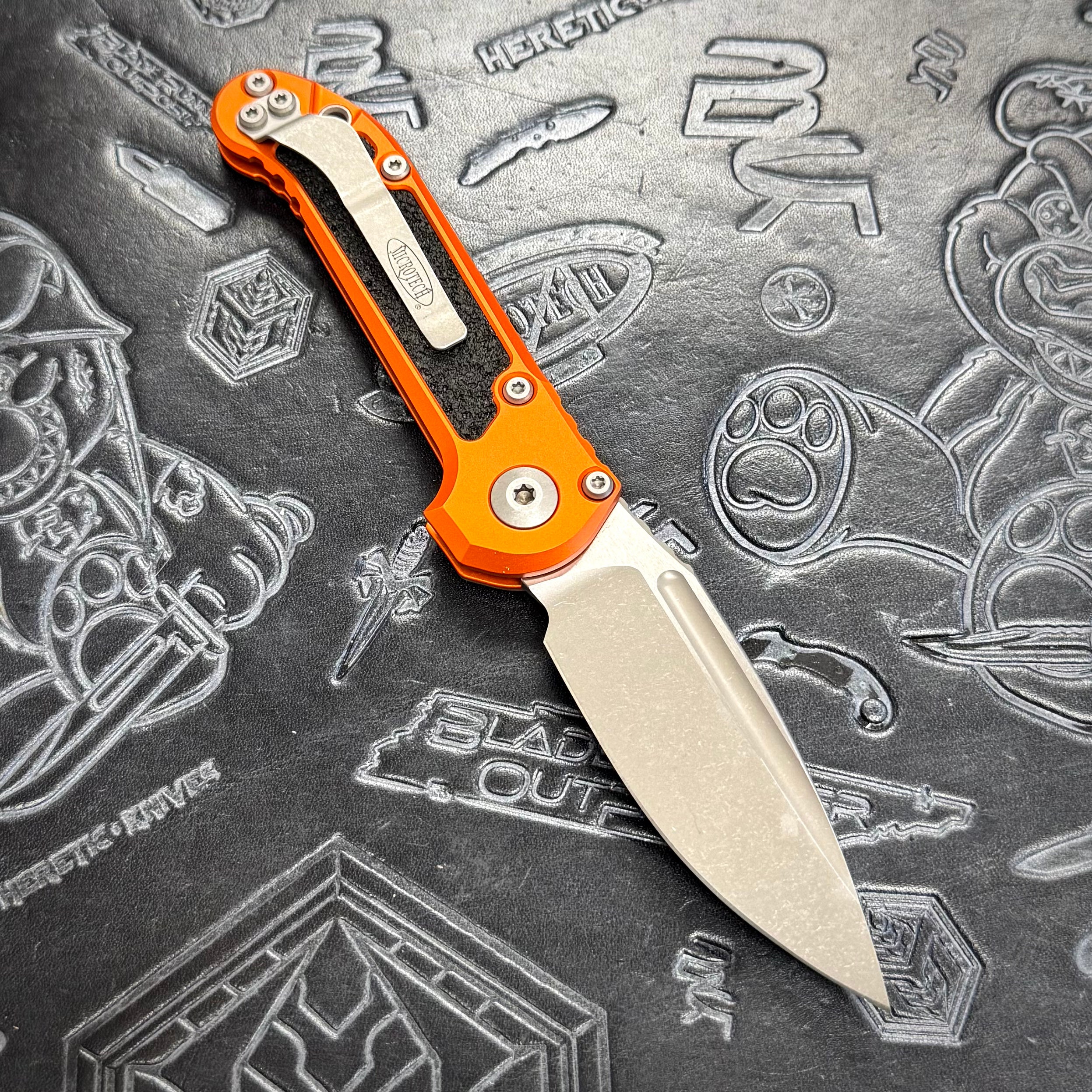 Microtech LUDT Gen III - Orange - Apocalyptic Drop Point 1135-10 APOR
