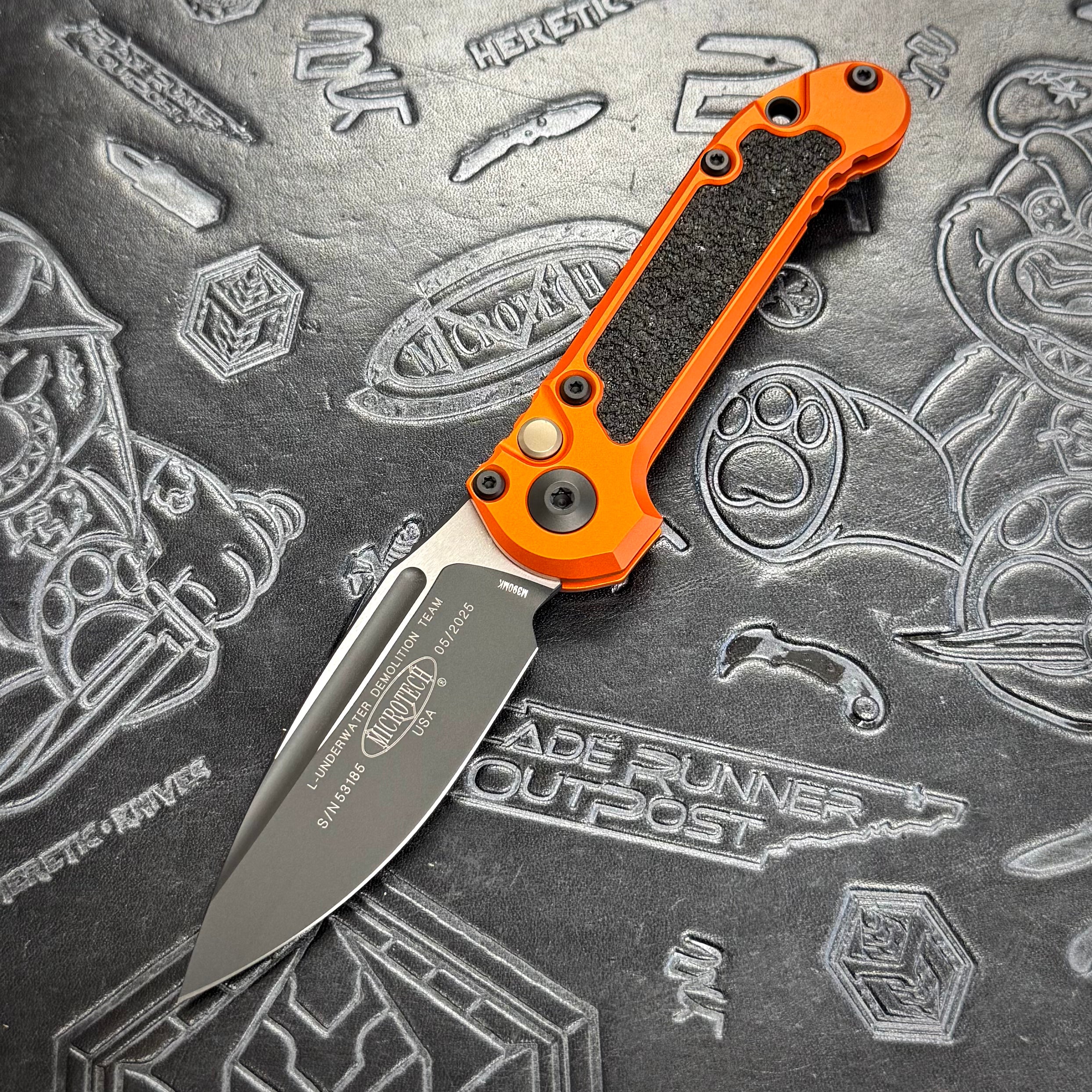 Microtech LUDT Gen III - Orange - Tactical Drop Point 1135-1 OR