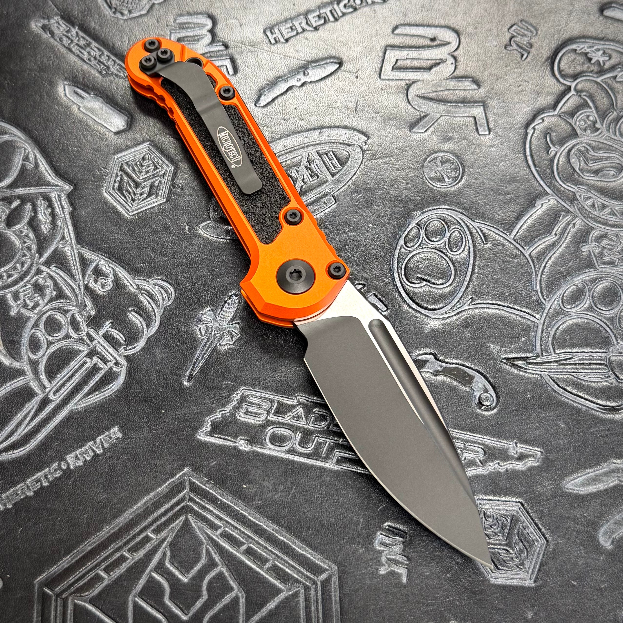 Microtech LUDT Gen III - Orange - Tactical Drop Point 1135-1 OR