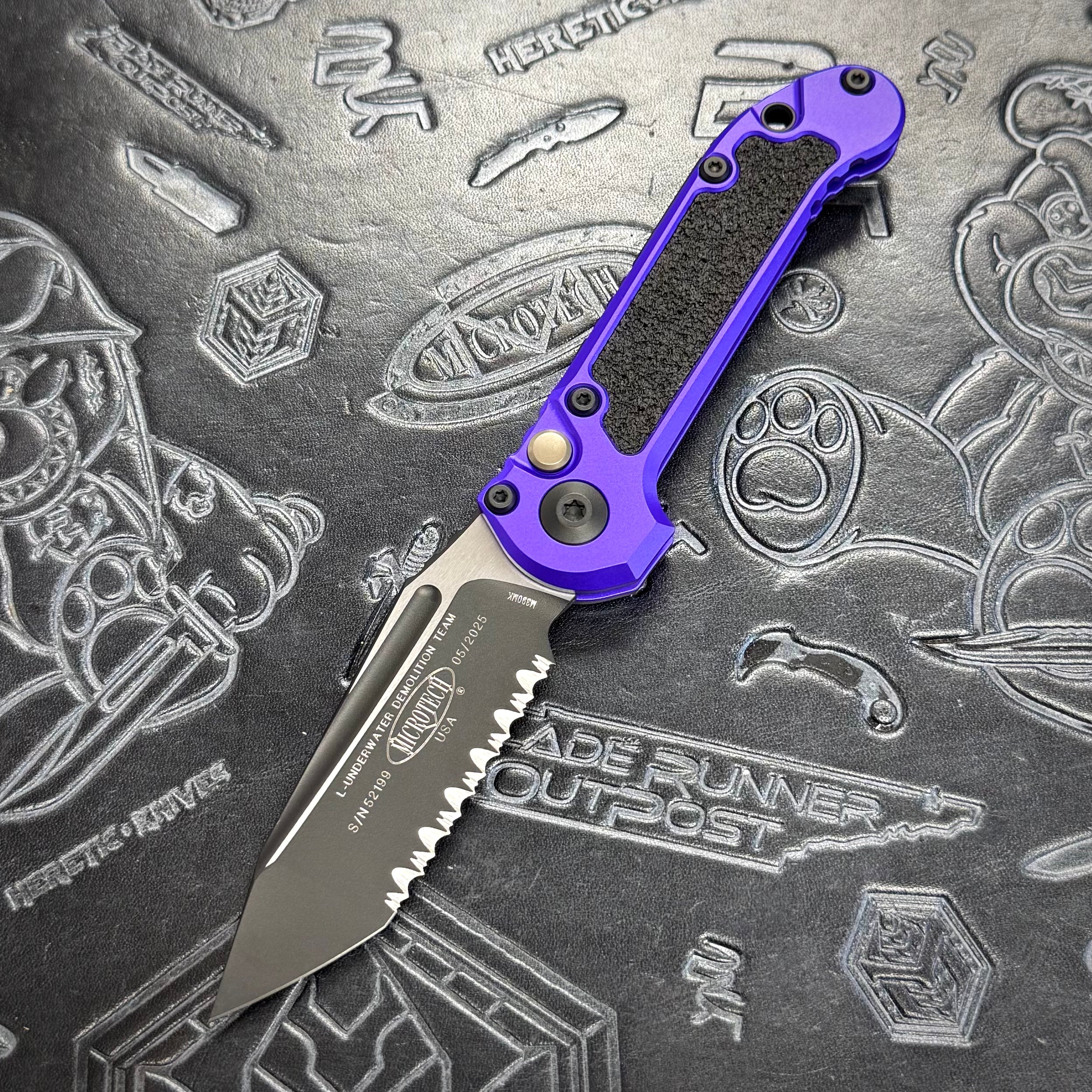 Microtech LUDT Gen III - Purple - Full Serrate Tactical Tanto 1136-3 PU