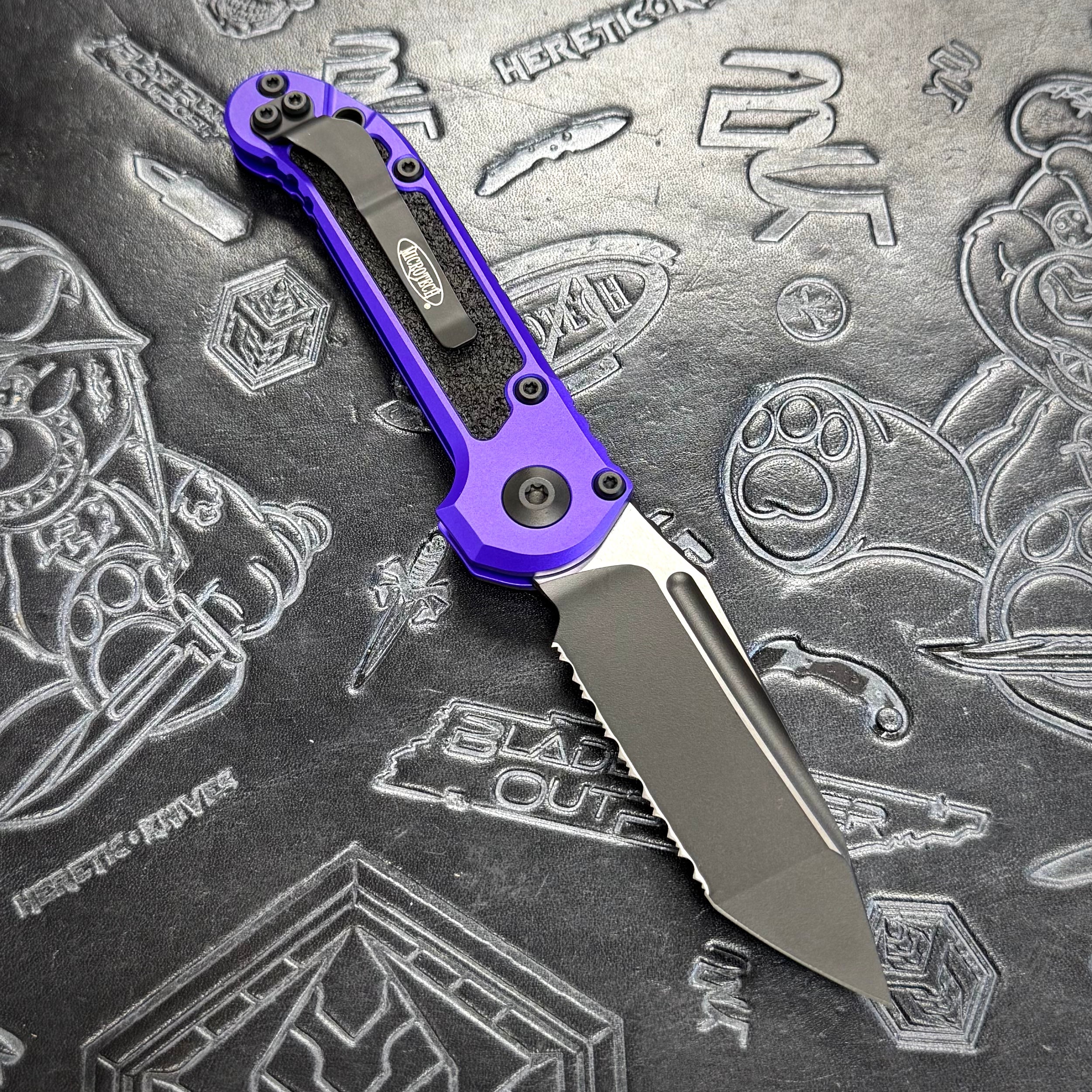 Microtech LUDT Gen III - Purple - Full Serrate Tactical Tanto 1136-3 PU
