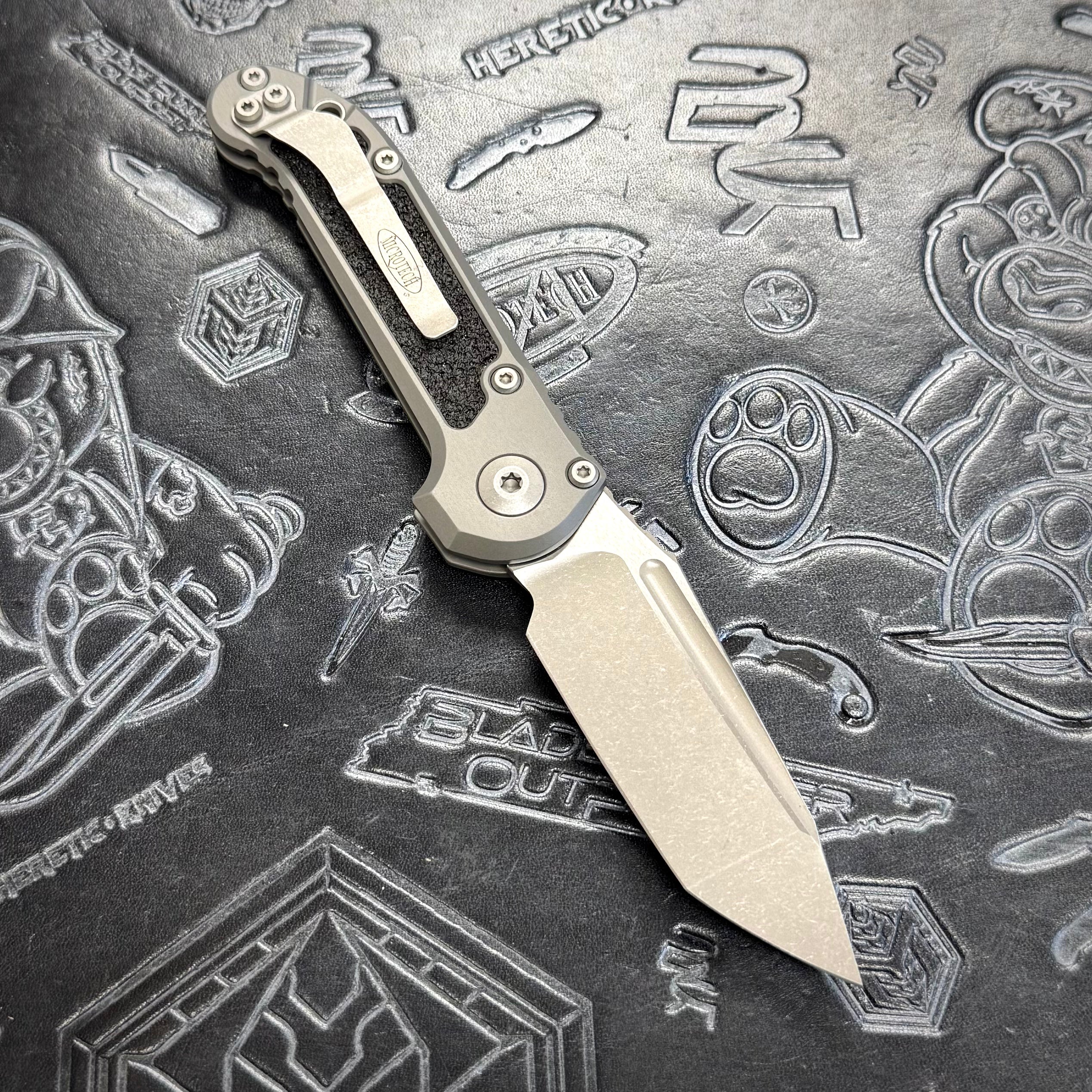 Microtech LUDT Gen III - Natural Clear - Apocalyptic Tanto 1136-10 APNC