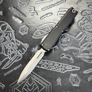 Microtech Ultratech ZBP - Black - Partial Serrate Apocalyptic D/E 1122-11 AP