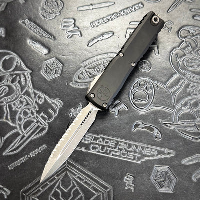 Microtech Ultratech ZBP - Black - Full Serrate Apocalyptic D/E 1122-12 AP