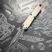 Microtech Ultratech ZBP - Natural Clear - Partial Serrate Tactical D/E 1122-2 NC