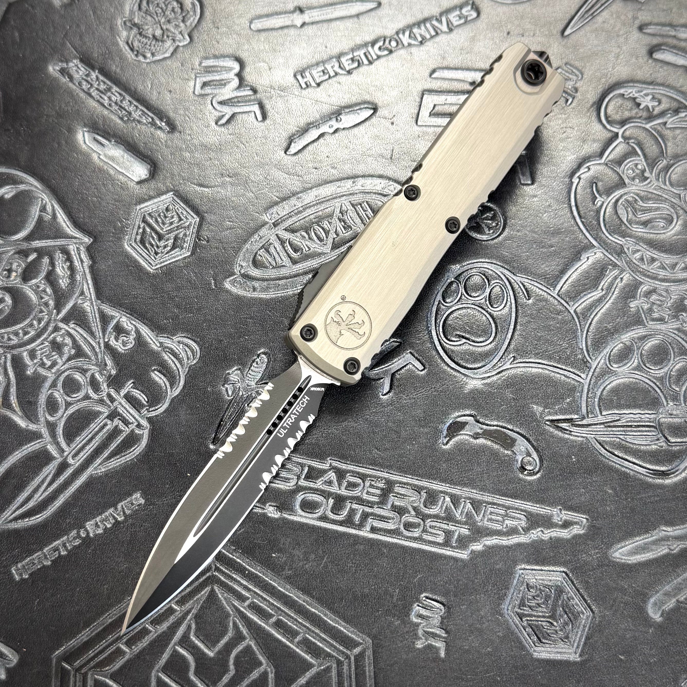 Microtech Ultratech ZBP - Natural Clear - Partial Serrate Tactical D/E 1122-2 NC