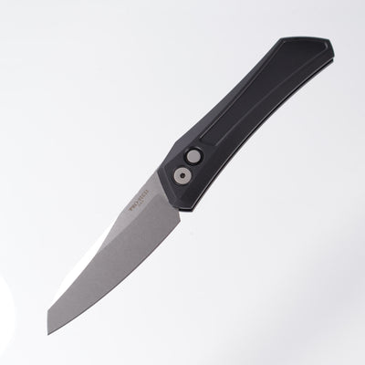 Pro-Tech Oligarch - Black Aluminum - Stonewash Magnacut - DS101