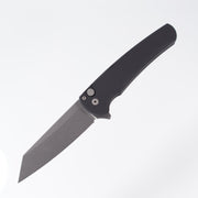 Pro-Tech Malibu - Black Aluminum - Stonewash Magnacut Reverse Tanto - 5401