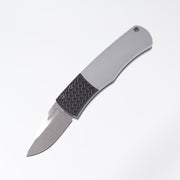 Pro-Tech Whiskers Cali Legal - Grey Aluminum w/ Textured Bolster - Stonewash 154CM - BR-1 CA.3 LTD-Grey