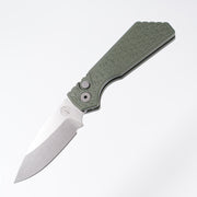 Pro-Tech Strider PT+ - Green Aluminum w/ Gridlock Texture - Stonewash Magnacut - Strider PT+ PT205-Gridlock