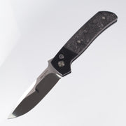 Pro-Tech Terzuola ATCF Auto 2024 Custom 003 Dark Matter Fat Carbon, 3D Ti Clip, Mike Irie Hand Ground Blade