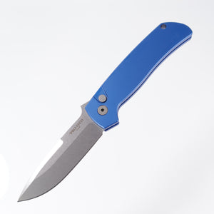 Protech Terzuola ATCF BT2601-BLUE - Blue Handle - Stonewash 154CM