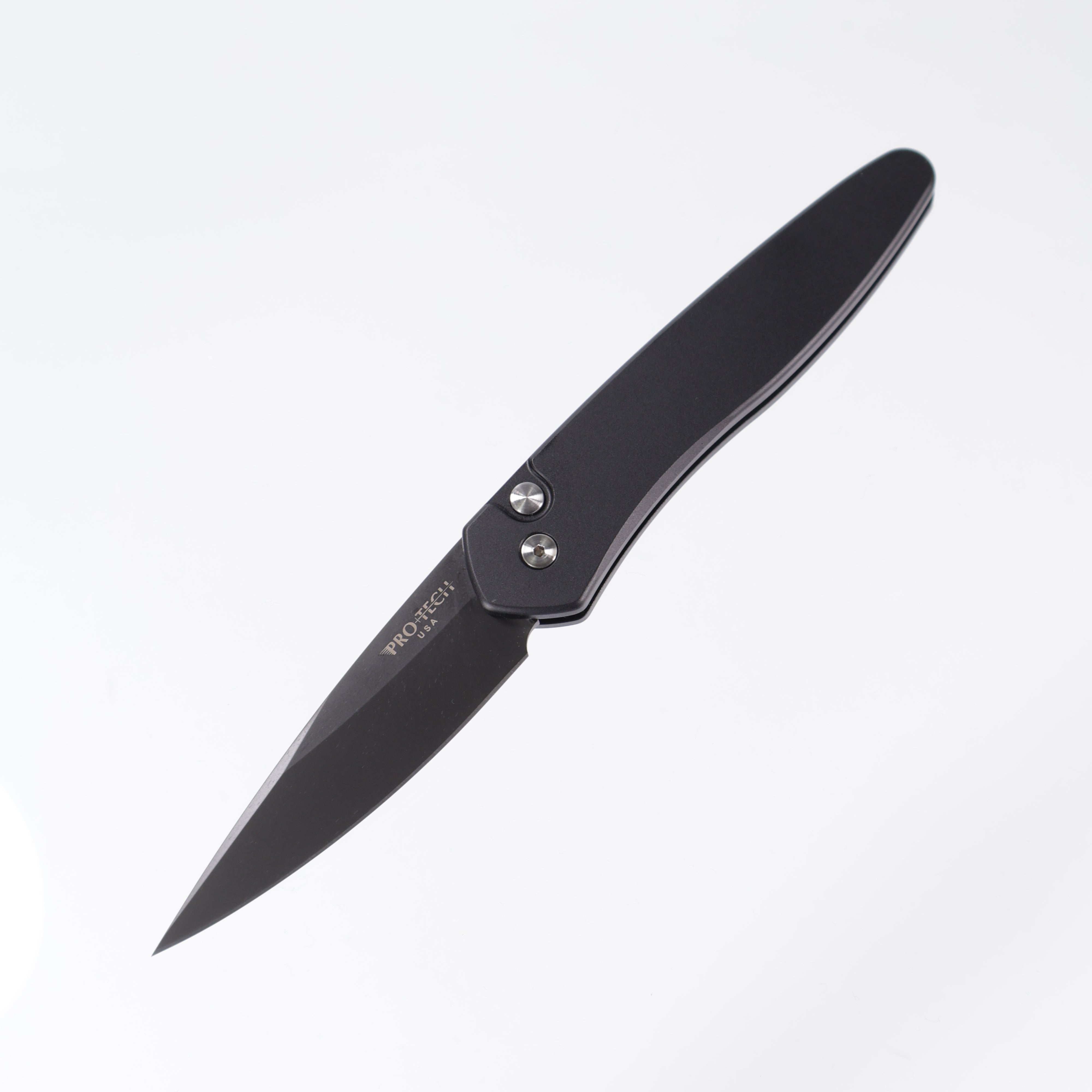Protech Newport 3407 - Black Handle - DLC S35VN