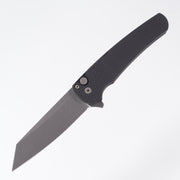 Pro-Tech Malibu - Black Textured Aluminum - Stonewash Magnacut Reverse Tanto - 5405