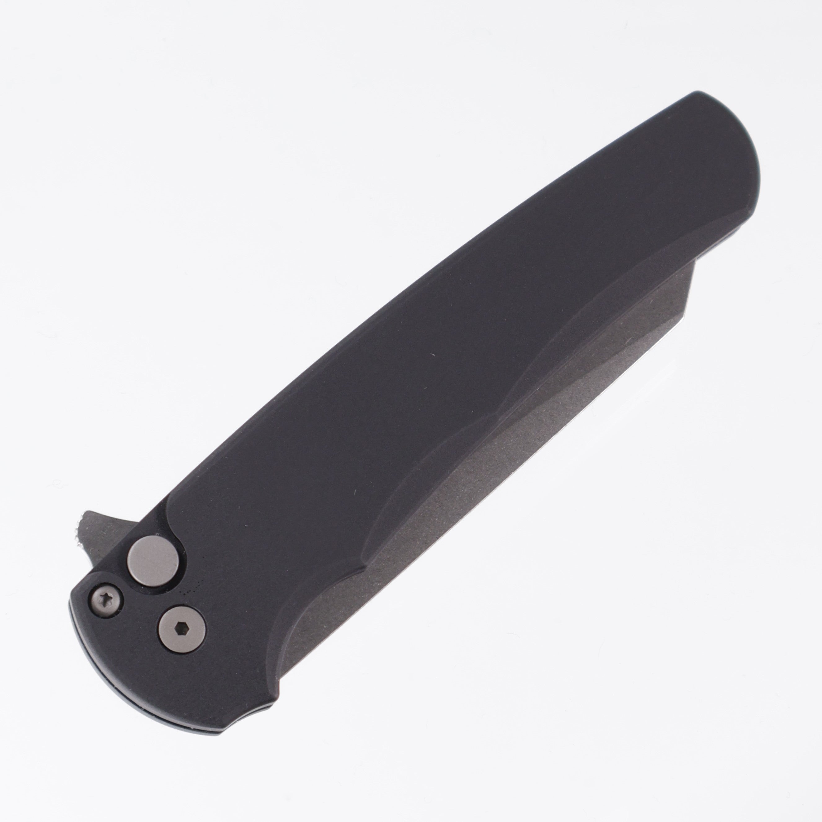 Pro-Tech Malibu - Black Aluminum - Stonewash Magnacut Reverse Tanto - 5401