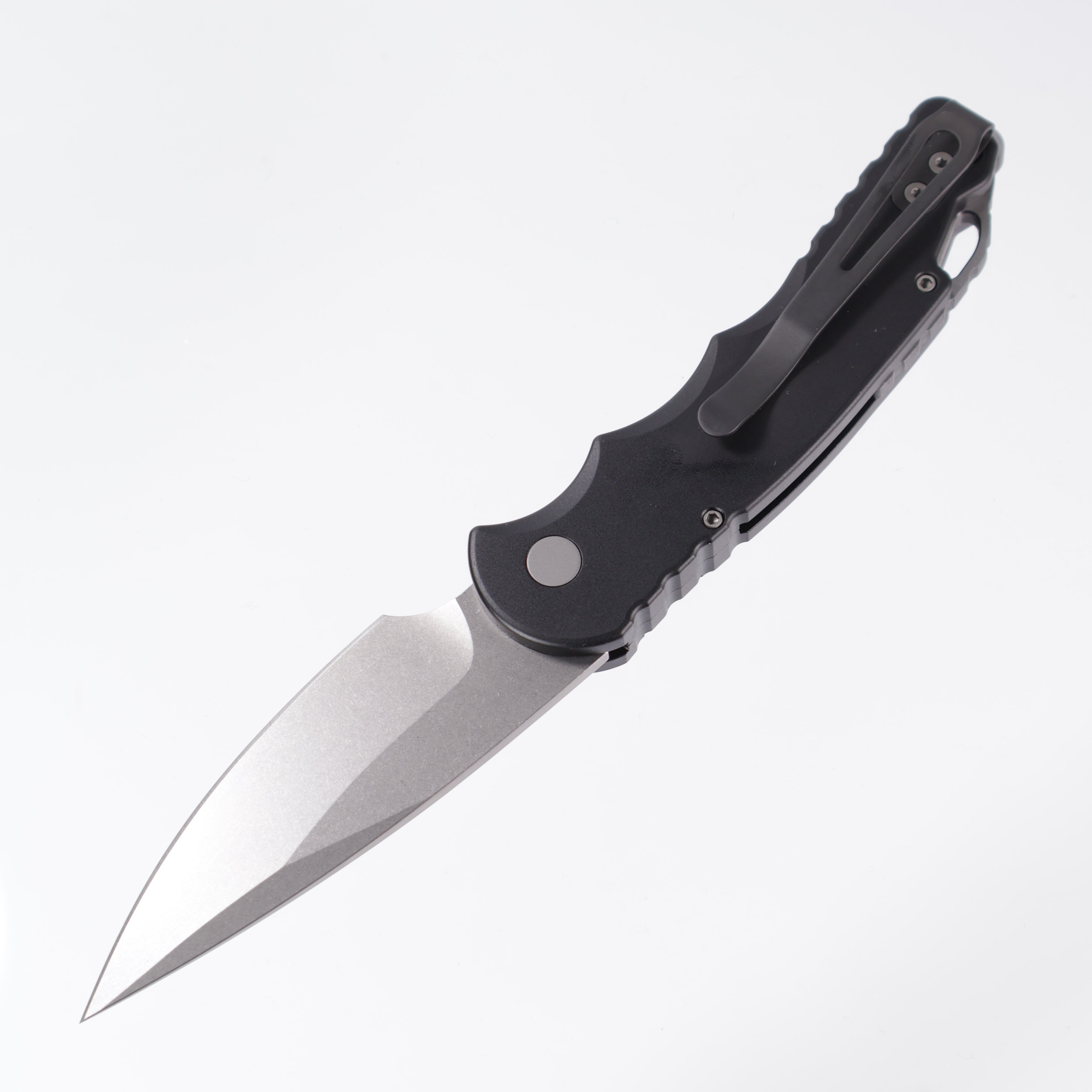Pro-Tech TR-5 - Black Aluminum w/ Safety - Stonewash S35VN - T501