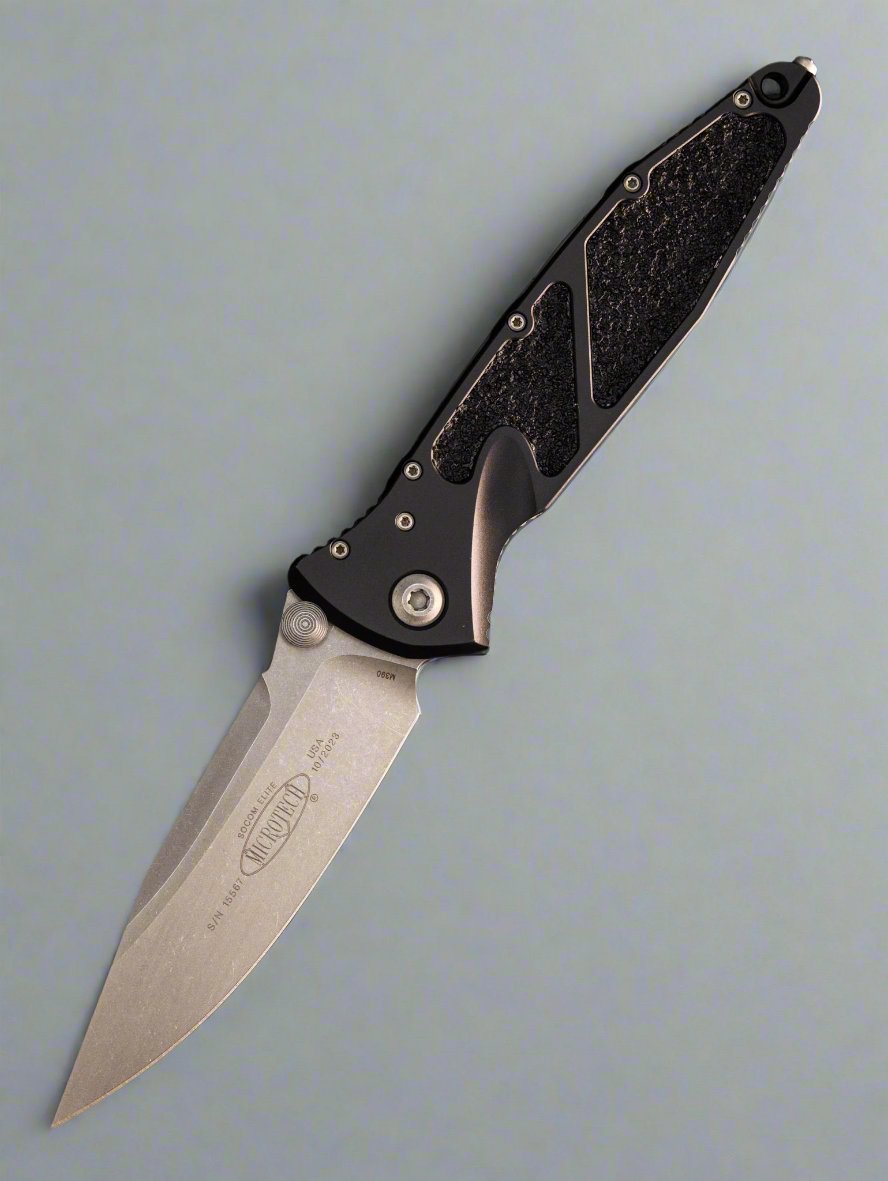 Microtech Socom Elite S/E Manual Knife Black (4" Apocalyptic) 160-10AP