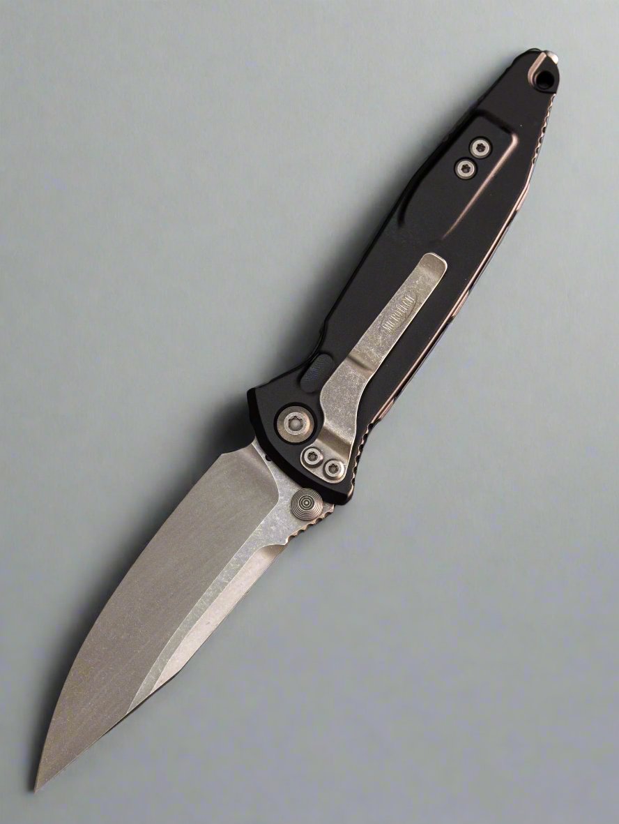 Microtech Socom Elite S/E Manual Knife Black (4" Apocalyptic) 160-10AP