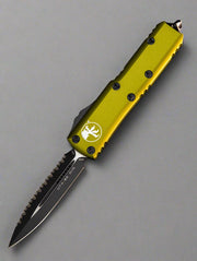 Microtech UTX-85 D/E OTF Automatic Knife OD Green (3.125" Black Full Serr