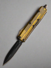 Microtech UTX-85 D/E OTF Automatic Knife Ultem (3.125" DLC) 232-1DLCTULS