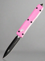 Microtech Ultratech D/E OTF Automatic Knife Pink (3.4" Black) 122-1BPK