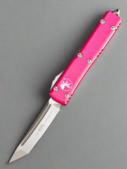 Microtech Ultratech T/E OTF Automatic Knife Pink (3.4" Stonewash) 123-10PK