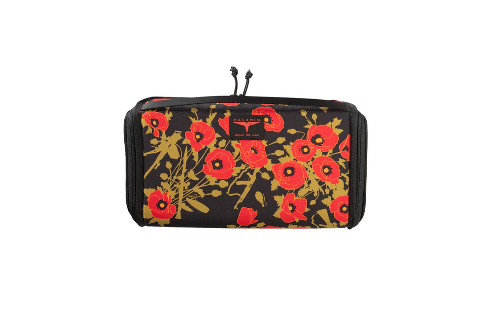 Paladin 33 12 Slot Infinity Knife Pouch - Poppies Of War 500D Cordura w/ Black Interior