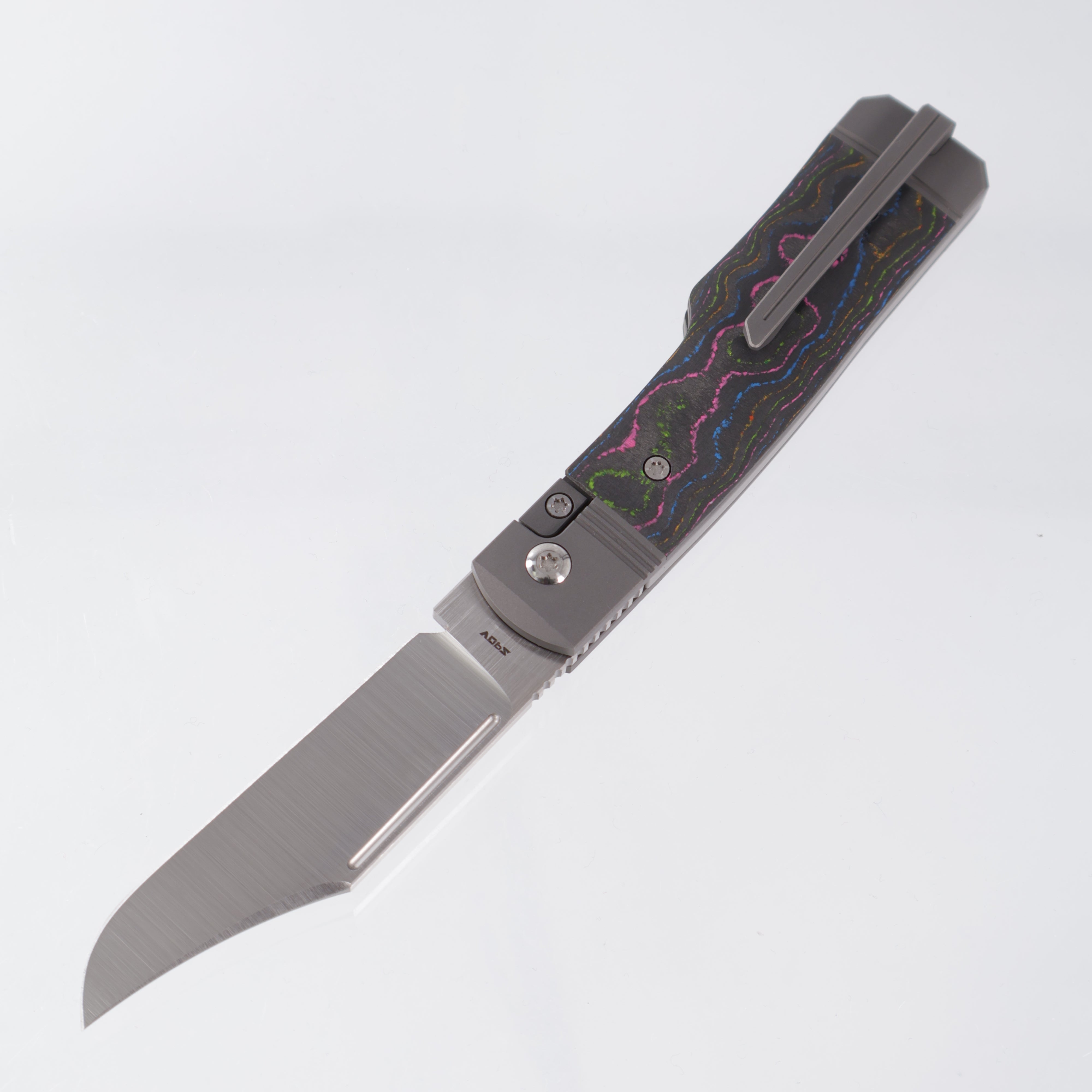 Jack Wolf Gunslinger Jack - 80s CamoCarbon & Titanium - Satin S90V - GUNSL-03-CC-80S