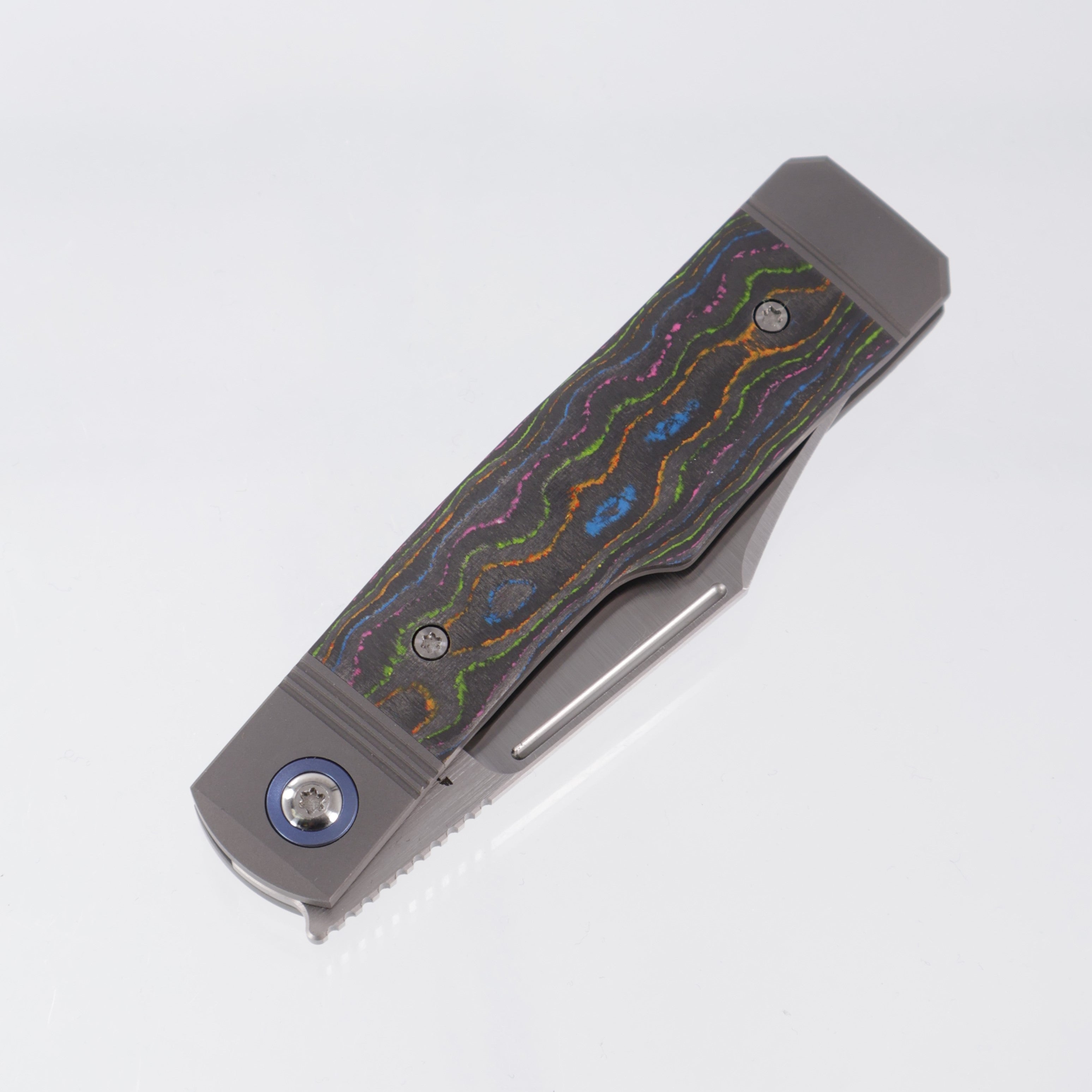 Jack Wolf Gunslinger Jack - 80s CamoCarbon & Titanium - Satin S90V - GUNSL-03-CC-80S