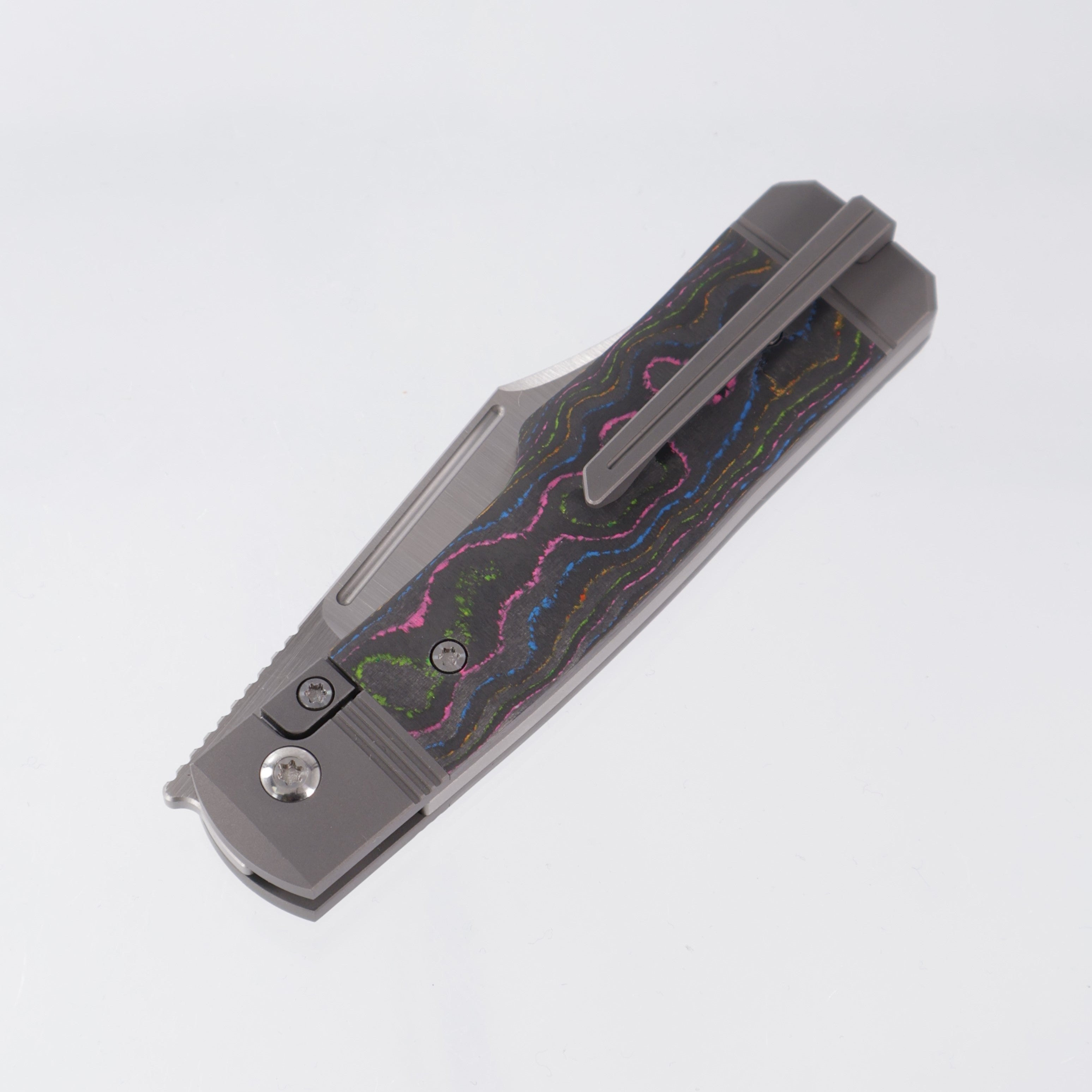 Jack Wolf Gunslinger Jack - 80s CamoCarbon & Titanium - Satin S90V - GUNSL-03-CC-80S