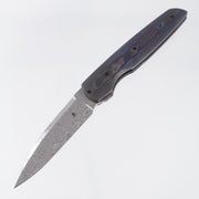 Jason Clark Model 86 - Damtanium Camo Carbon Scales w/ Black Pearl Camo Carbon Bolsters - Polished Damasteel
